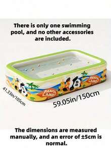 2026 New Panda Themed Inflatable Swimming Pool, Portable, 3-Layer Thickened Summer Cooling Pool, Suitable For Family Gatherings, Outdoor Parties, Camping, Picnics, Backyard Entertainment (Accessories Not Included), Foldable And Storable - A - View 6