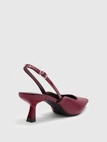 CUCCOO BIZCHIC Ladies Burgundy Elegant Outdoor Pointed Heel High Heels, Suitable For Summer Prom, Vacation And Other Occasions, Business Leisure, Spring Break - Burgundy 2 - View 8