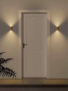 1 Night Light With USB Rechargeable Motion Sensor, Wood Pattern, Bedside Reading Light, Smart Motion Sensor Connection For Hallways, Rechargeable, Suitable For Stair Lighting, Hallways, And Home Decoration - Section A - View 6