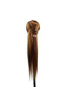 Styling Head, Dummy Head, For Hairdresser's Hairstyle Design Practice, Professional Hairdressing And Beauty Doll Head, For Hairstyle Knitting And Hair Cutting Practice, With Bracket. - Multicolor - View 5