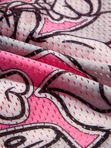 LOONEY TUNES X SHEIN 1 Piece Of Cartoon Pattern Printed Pet Vest, Cat Clothes, Dog Clothes, Size XXS-XXXXL, Extra Small, Extra Large, Bugs. - Hot Pink - View 4