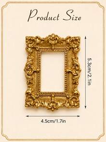 Mini Vintage Picture Frames, Small Resin Antique-Style Picture Frames, Small Gold Picture Frames-Perfect For DIY Wall Decor, Jewelry Display, Photography, Parties, Hotels, And Home Decor - 15 pcs - View 3