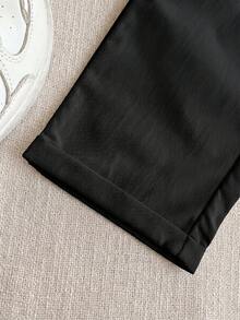 PrepCrw 兒童小男孩學院風 Logo 刺繡立領長袖襯衫/長褲套裝 - 彩色 - 查看 9