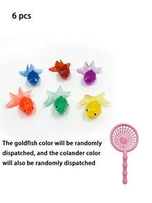 Soft Rubber Goldfish Toys For Indoor And Outdoor Water Dipping, Summer Party Decorations And Supplies (Random Colors) - Multicolor - View 9