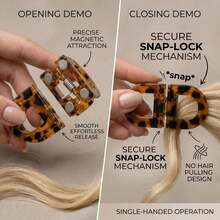 1set Leopard Print Acrylic Hair Claw Clip, Mini Tortoise Shell Jaw Clip For Daily Hairstyle - Brown - View 7