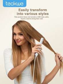 Teckwe 1 Pelurus Rambut Portabel dengan Colokan USB, Ringan dan Cepat Panas, Cocok untuk Mengoreksi Rambut Keriting, Menata Poni, Bepergian, Penggunaan Sehari-hari, Kantor Rumah, Perjalanan Bisnis, dan Produk Kecantikan. - MultiWarna - View 1