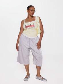 MUSERA Top de tirantes ajustado de doble capa con estampado gráfico de eslogan, talla grande, estilo lindo para verano, primavera, vacaciones y uso diario, Bad Timing - Multicolor - Ver 3