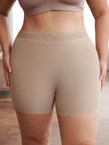 Slumbrini 3 piezas Bragas sin costuras de talle alto para mujer de talla grande, control de abdomen, suaves y transpirables, elásticas - Multicolor - Ver 8