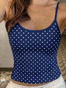 Teen Girls Casual Minimalist Camisole Tank Top, Summer Shirt - Multicolor - View 2