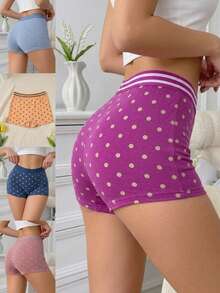 Paquete Boxer Dama 6 Piezas Ropa Interior Unitalla Envio Modelos al Azar / pieza Prenda moldeadora de cintura alta y ajuste ceñido sin costuras para mujeres - Multicolor I - Ver 2