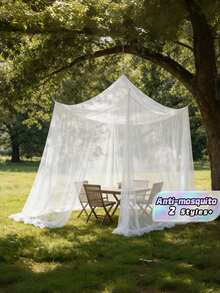 Outdoor Camping Mosquito Net, Extra Large Bed Cover, Portable Square Mosquito Net With Mesh Fabric For Camping Trips - Multicolor - View 1