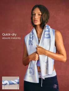 GLOWMODE 1 Pack Glow Flow Sweat-Wicking Quick-Dry Colorblock Dual-Side Performance Scarf Towel Daily Casual Active Training Wear - Bubble Blue - View 1