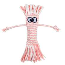 PETSIN Cute Doll Shaped Squeaky Plush Dog Toy, Adorable Fluffy Interactive Chew Toy, Fun Teething Play Companion For Puppies And All Sized Dogs - Multicolor - View 7