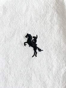 PrepCrw 兒童小男孩學院風 Logo 刺繡立領長袖襯衫/長褲套裝 - 彩色 - 查看 10