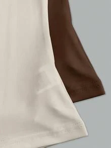 Sweetra Spring/Summer New Stand Collar T-Shirt, Simple And Versatile, Suitable For Commuting And Daily Wear - Multicolor - View 4