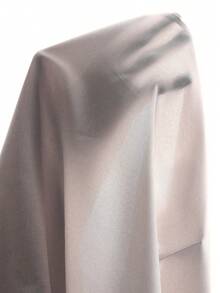 Heiryn Women's Contrast Trim Round Neck Pleated Casual Party Long Dress - Apricot - View 8