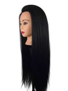 Styling Head, Dummy Head, For Hairdresser's Hairstyle Design Practice, Professional Hairdressing And Beauty Doll Head, For Hairstyle Knitting And Hair Cutting Practice, With Bracket. - Multicolor - View 2