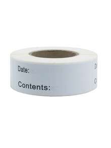 2/4Pcs Food Labels, Suitable For Refrigerators, Jam Jars And Food Storage, Paper Name Labels, Classification Labels, Price Labels, Numbered Sorting Labels - White - View 6