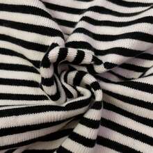 Young Girls Knit Tops - Black and White - View 5