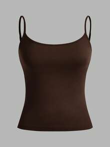 SHEIN EZwear 女款性感緊身短版吊帶背心上衣，適合夏季 - 彩色 - 查看 7