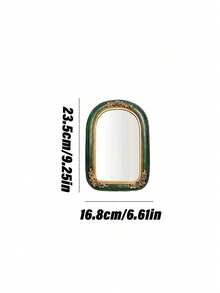 Cirelle 1Pc S/M Wall Hanging Mirror, European Style Resin Mirror, INS Style Mirror, Resin Ornament, Wedding Ceremony Wedding Photo Mirror, Wall Decoration - multicolor - View 9