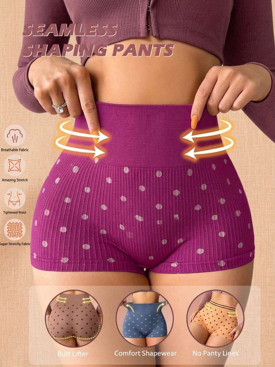 Paquete Boxer Dama 6 Piezas Ropa Interior Unitalla Envio Modelos al Azar / pieza Prenda moldeadora de cintura alta y ajuste ceñido sin costuras para mujeres - Multicolor G - Ver 1