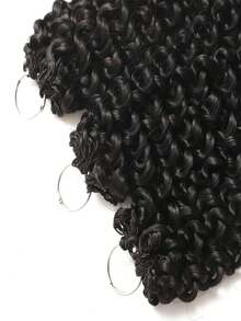 Boho Braids Kinky Curly 波希米亞風編髮 預分束羽毛鉤編人髮 隱形奇蹟結 小螺旋捲曲鉤編髮 100%人髮接髮 - SNatural - 查看 5
