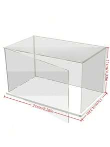1pc Collectible Display Box, Assembled Transparent Acrylic Box, Alternative To Glass Boxes For Displaying Figures, Suitable For Home Storage And Organization Of Toys, With An Openable Door. - White - View 9