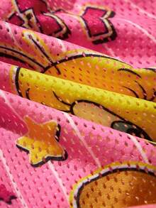 LOONEY TUNES X SHEIN 1Pc Cute Cartoon Printed Mesh Pet Vest, Sports Vest, Universal For Cats And Dogs, Sizes From XXS To XXXXXL, From Extra Small To Extra Large, Tweety. - Pink - View 3