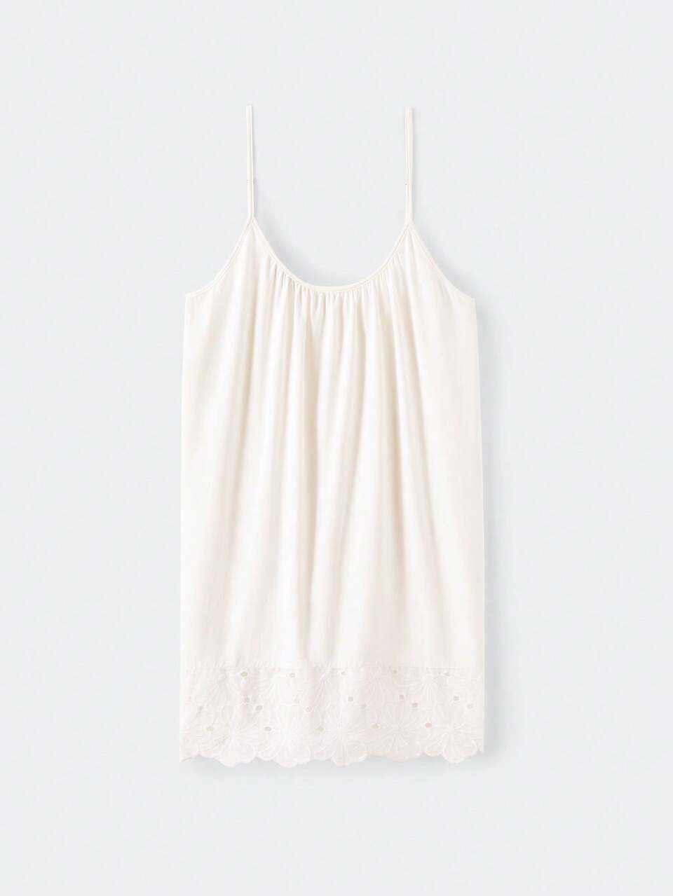 Plus Cotton Embroidered Nightdress