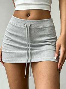INAWLY Solva Celana Pendek Wanita Model Pinggang Rendah dengan Tali Serut - MultiWarna - View 6
