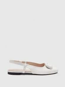 CUCCOO CHICEST Women's Casual Soft Bottom Slip-On Square Toe Shoes, Suitable For Spring And Autumn - Cream White - View 2