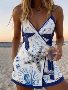 Vaclyn South American Floral Print Chiffon Cover Up For Women - Multicolor - View 5