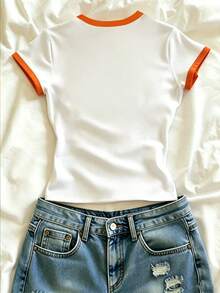 Estampado de Flores, Casual, Camiseta de Tirantes Casual, Camiseta Gráfica, Verano, Top de Playa para Mujer Verano, Playa, Camiseta de Playa, Regalo para Hermana, Top Y2k - Multicolor - Ver 2