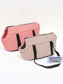 1 Foldable Shoulder Pet Bag, Pet Outdoor Backpack, Cat And Dog Crossbody Bag, Car Breathable Pet Backpack - Multicolor - View 1