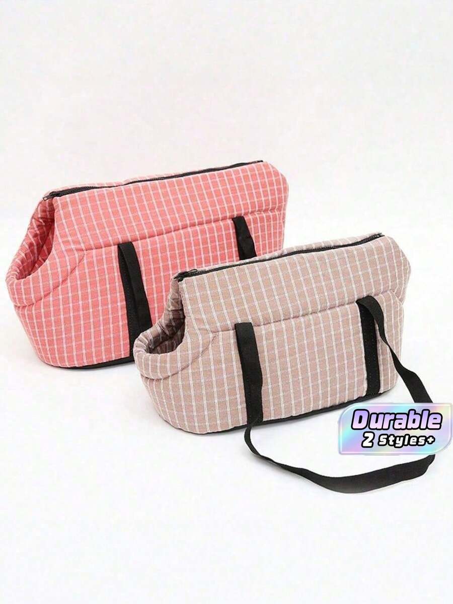 1 Foldable Shoulder Pet Bag, Pet Outdoor Backpack, Cat And Dog Crossbody Bag, Car Breathable Pet Backpack - Multicolor - View 1