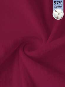 Slaydiva Camiseta de mujer de 97% algodón acanalado, minimalista, casual, básica de verano, cuello cuadrado, manga corta, ajuste regular, fruncido lateral, elástica acanalada, color rojo rosa - Rosa Fucsia - Ver 4