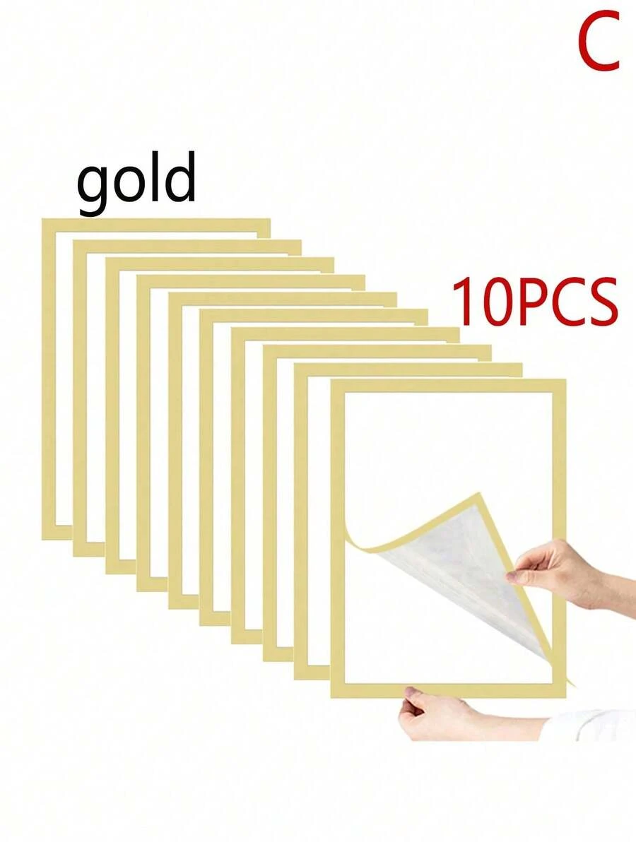 1 SET A4 Magnetic Plastic Photo Frames - black - View 1
