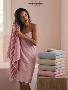 Extra Large 200*105cm Starry Sky Coral Fleece Bath Towel, 78.7*41.3 Inches, Soft Absorbent Quick Dry Non-Shedding, Fresh And Durable, Suitable For Home, Beach, Outdoor, Ideal Gift, Face Towel - Multicolor - View 1