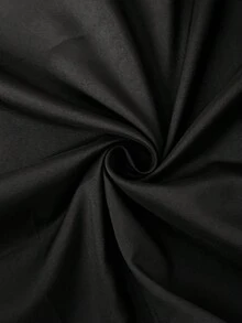 GlowEve CURVE 大尺碼女款春夏花卉仙女風雙層薄紗雪紡淡黃色優雅精緻上鏡百搭度假裙 - 黑色 - 查看 3