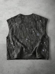 PAVTROS Men's Summer Casual Distressed Tank Top - Grey - View 3