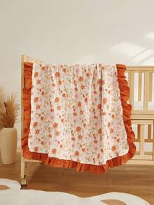 Cozy Pixies 1 Pieza Manta de Encaje con Estampado Floral para Todas las Estaciones, Cómoda y Suave, Adecuada para Uso Diario de Recién Nacidos y Adecuada para Regalar a Recién Nacidos [Oeko-Tex] Certificación - Multicolor - Ver 11