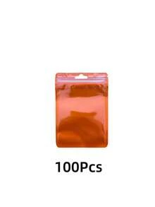 50個/100個 粉紅色禮品包裝袋，透明展示袋適用於珠寶與配件，可重複使用的夾鏈袋適用於電纜、化妝品與全息包裝 - 多色 - 查看 7