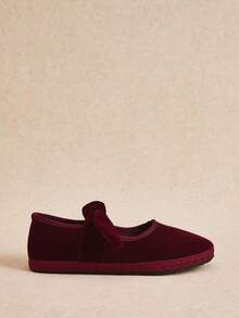 Rosivie Women's Bow Design Casual Versatile Fashion Flat Shoes For Christmas - fuchsia - View 6