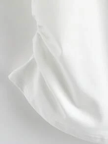 GlowEve CURVE 大尺碼女款學院風 2-In-1 兩件套水手領刺繡圖案上衣與裙子，適合運動穿著 - 藏蓝色 - 查看 4