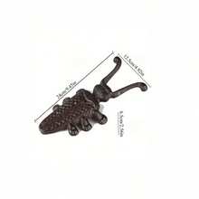 superFUNNYmarket 1Pc Cast Iron Beetle Boot Jack, Vintage Heavy Duty Boot Puller & Shoe Remover, Hands-Free No-Bend Boot Remover Tool For Cowboy, Western, Work & Garden Boots, Rustic Farmhouse Entryway Decor - multicolor - View 12