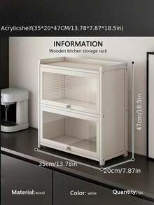 Nuevo estante de almacenamiento de escritorio práctico, organizador de maquillaje de 2/3 niveles de acrílico transparente, gran capacidad para almacenamiento de encimera de cocina, ideal para almacenar cosméticos y artículos de despensa, regalo perfecto para fiestas, estante de almacenamiento de varias capas, estantería multifuncional - Multicolor - Ver 15