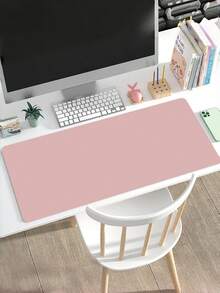 1PC Large Diatomite Desk Mat Computer Laptop Desktop Protection Pad Writing Pad Pink Back To School Gaming Mouse Pad Office Desk Accessories Office Supplies Non Slip Waterproof Mousepad For Work Study - Leather mouse pad - View 3