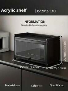 Nuevo estante de almacenamiento de escritorio práctico, organizador de maquillaje de 2/3 niveles de acrílico transparente, gran capacidad para almacenamiento de encimera de cocina, ideal para almacenar cosméticos y artículos de despensa, regalo perfecto para fiestas, estante de almacenamiento de varias capas, estantería multifuncional - Multicolor - Ver 13
