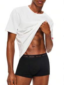 Rest Era 3pcs/Set Men's Comfortable Casual Base Layer Tops - Multicolor - View 5
